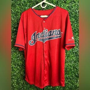 Cleveland‎ Indians Carlos Santana #41 Red Jersey - Sz XL